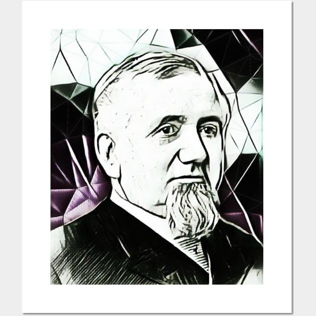 George Pullman Black and White Portrait | George Pullman Artwork 3 Wall Art by JustLit